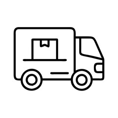 Delivery truck shipping service logistics transport vehicle cargo package moving distribution van freight