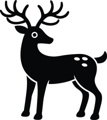 christmas deer vector illustration