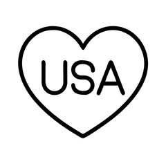 Usa heart vector, united states love, america symbol, american flag, patriotic heart, nation heart