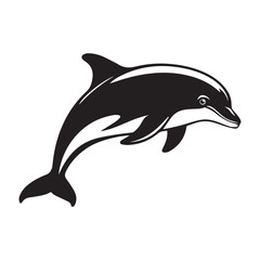 Fototapeta premium dolphin isolated on white