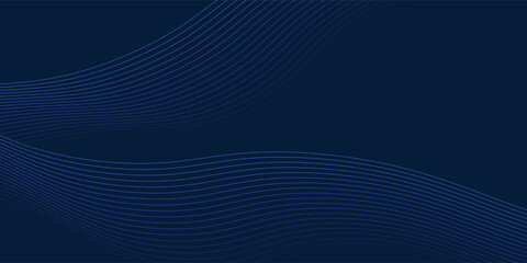 Blue abstract background with glowing wave. Shiny moving lines design element. Modern blue gradient flowing wave lines. vector eps10