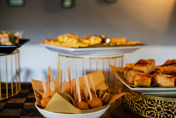 Tasty buffet with apps and entrees
