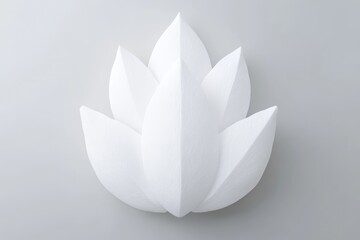 Abstract white floral design