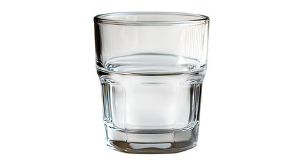 Glass with water, isolated on white background