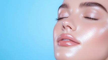 Radiant, healthy skin close-up