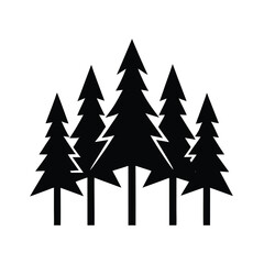 Fototapeta premium Forest Tree Silhouette for Nature Design