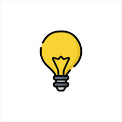 Obraz premium light bulb icon