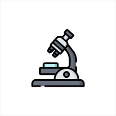 microscope isolated on white