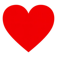 A vibrant red heart symbol perfect for love passion and Valentine s Day on transparent background