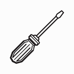 Fototapeta premium hex screwdriver vector art illustration