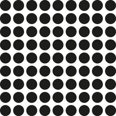 Grid of 81 black-filled circles arranged in a square formation with visible spacing.