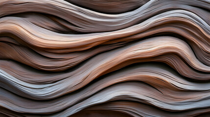 Rustic Brown Wooden Wave Texture Background