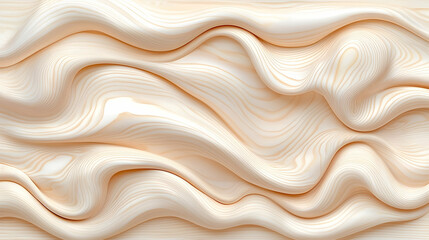 Obraz premium Smooth Aspen Wood Finish: Natural Elegance in Wave Pattern