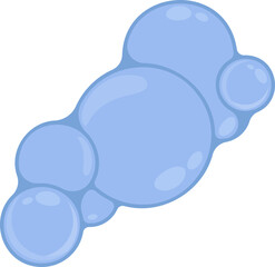 Obraz premium Cluster of six soap bubbles arranged in a close group, with subtle reflections and a fluid appearance.