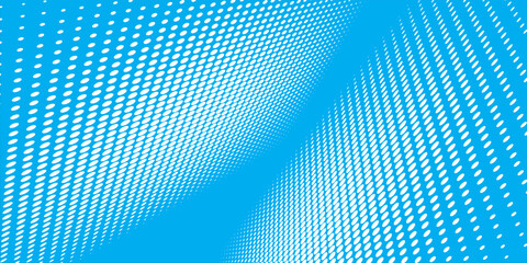 Obraz premium Abstract blue sky background poster with dynamic waves. technology network Vector illustration.