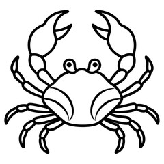 blue crab on white background