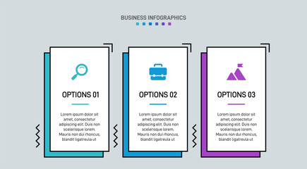 Obraz premium Horizontal progress bar featuring 3 arrow-shaped elements, symbolizing three six stages of business strategy and progression. Clean timeline infographic design template. Vector for presentation