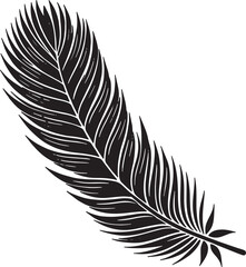 Obraz premium Silhouette Feather clipart