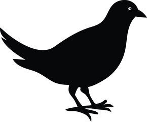 Silhouette Homing Pigeon Clip Art