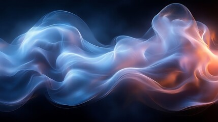 Obraz premium Radiant neon swirls futuristic cosmic glow high resolution hd photo