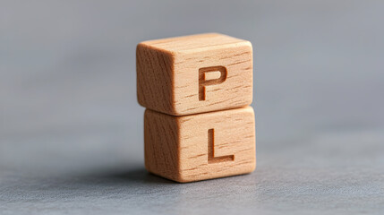 Obraz premium Wooden Blocks Spelling Trust on Grey Surface