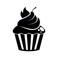 Cupcake Dessert Icon in Vector Format