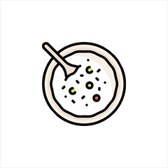 vector illustration of an apple