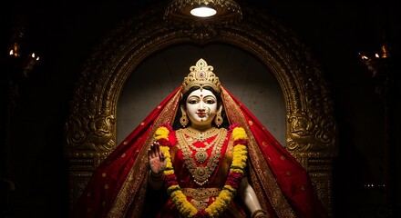 Sita Navami celebration with the divine goddess Sita's beautiful statue