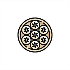 film reel isolated on white