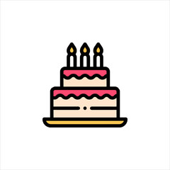 birthday cake with candles