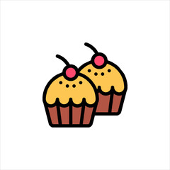 cupcake with cherry