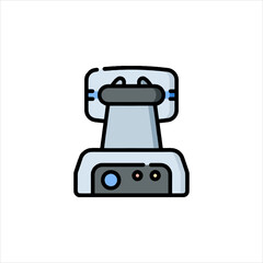 electric motor isolated on white background