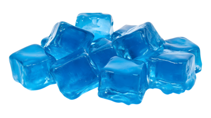 Blue Ice Cubes for Refreshing Drinks