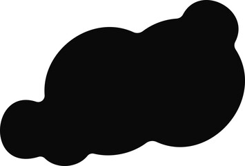 Merged and grouped arrangement of five black circles with rounded irregular edges.