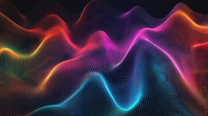 Digital background for tech AI data audio graphics and more