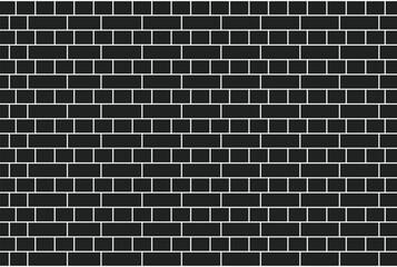 Pattern of black and white bricks arranged in a traditional horizontal layout