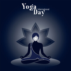 International Yoga Day Celebration, vector, illustration, background