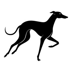 black silhouette of a dog