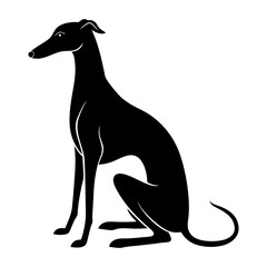 black dog silhouette