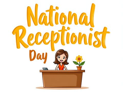 National Receptionists Day Appreciation – Office Greeting Desk Staff with Friendly Professional Service
