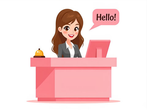 National Receptionists Day Appreciation – Office Greeting Desk Staff with Friendly Professional Service
