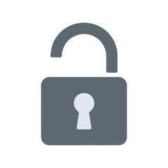 Unlocked vector illuatration and unlocked pad lock for locking system in gray padlock vector icon lock system with unlocking.Keep data secure,maintain privacy. Safe from stealing and sheild safety.