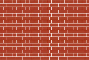 Red brick wall background	
