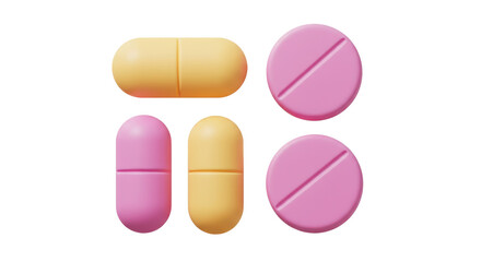 Isolated Pharmaceutical Pills and Capsules for Medication