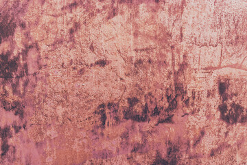 Texture of old red concrete wall for background in Brazil