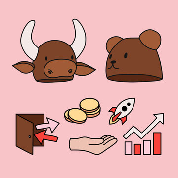 Playful Pastel Bitcoin Icons Set