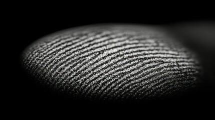 Close-up of detailed fingerprint ridges