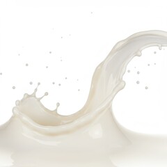 Fresh dairy milk splash liquid white healthy drink nutrition wave