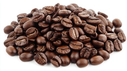 Naklejka premium Roasted coffee beans