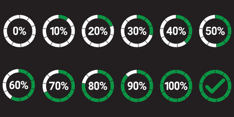 Humidity level. Graphics of drop of water with different percentages. Hydration. Water amount. Precipitation percentage PNG.